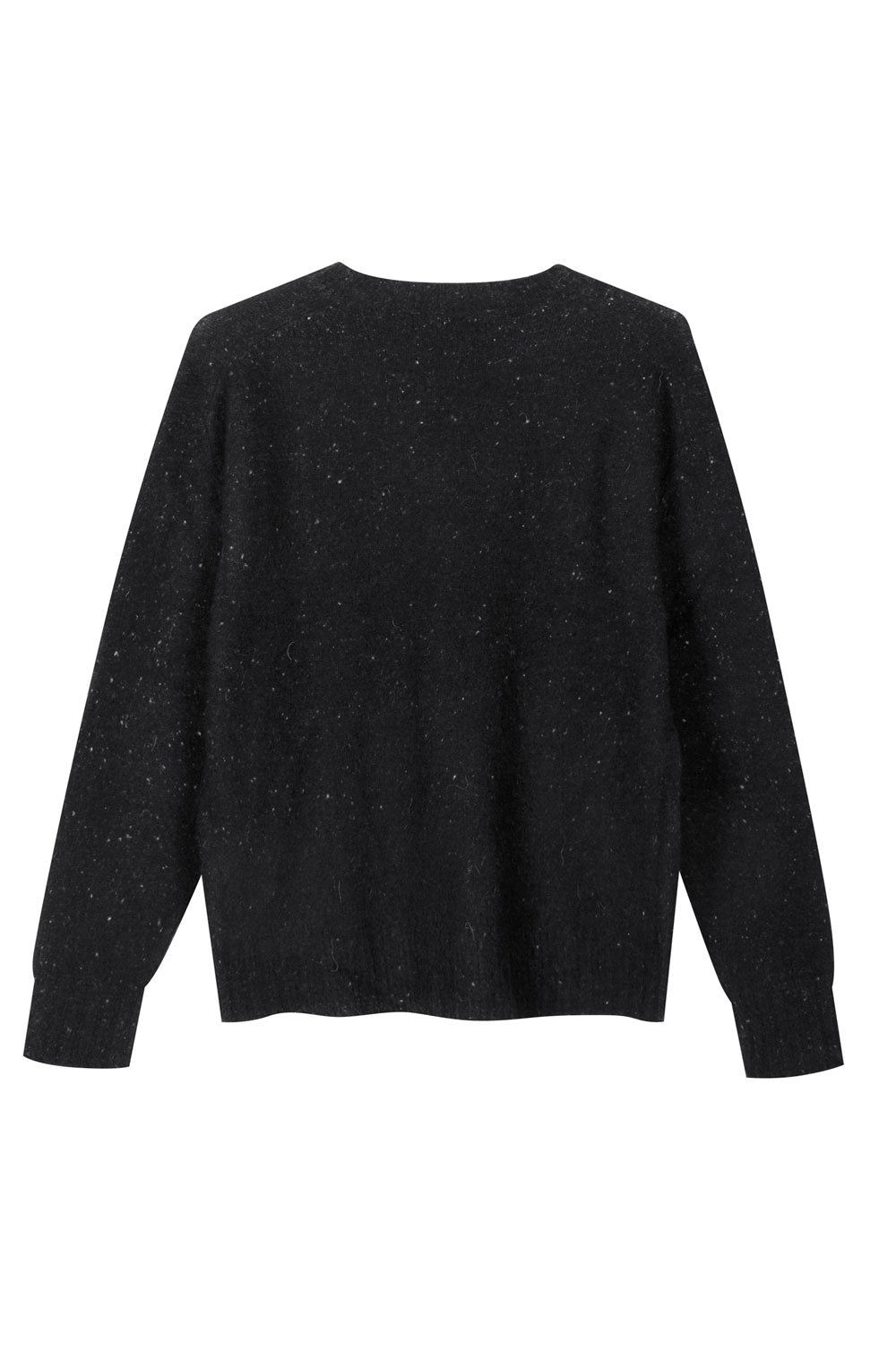 Eco Mohair Round Neck Sweater Black