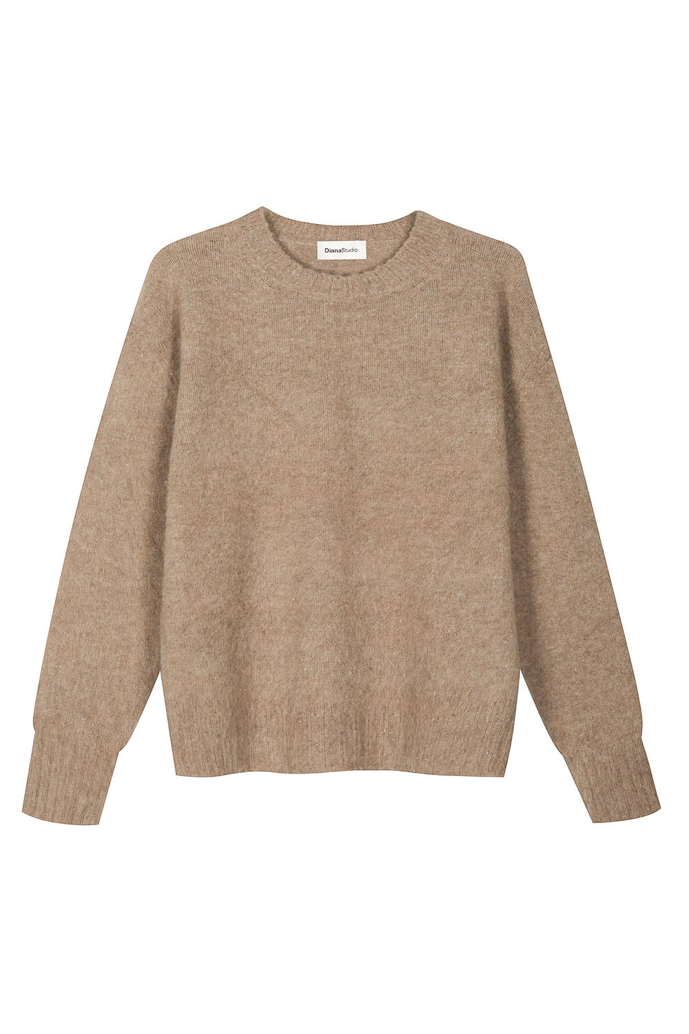 Eco Mohair Round Neck Sweater Camel