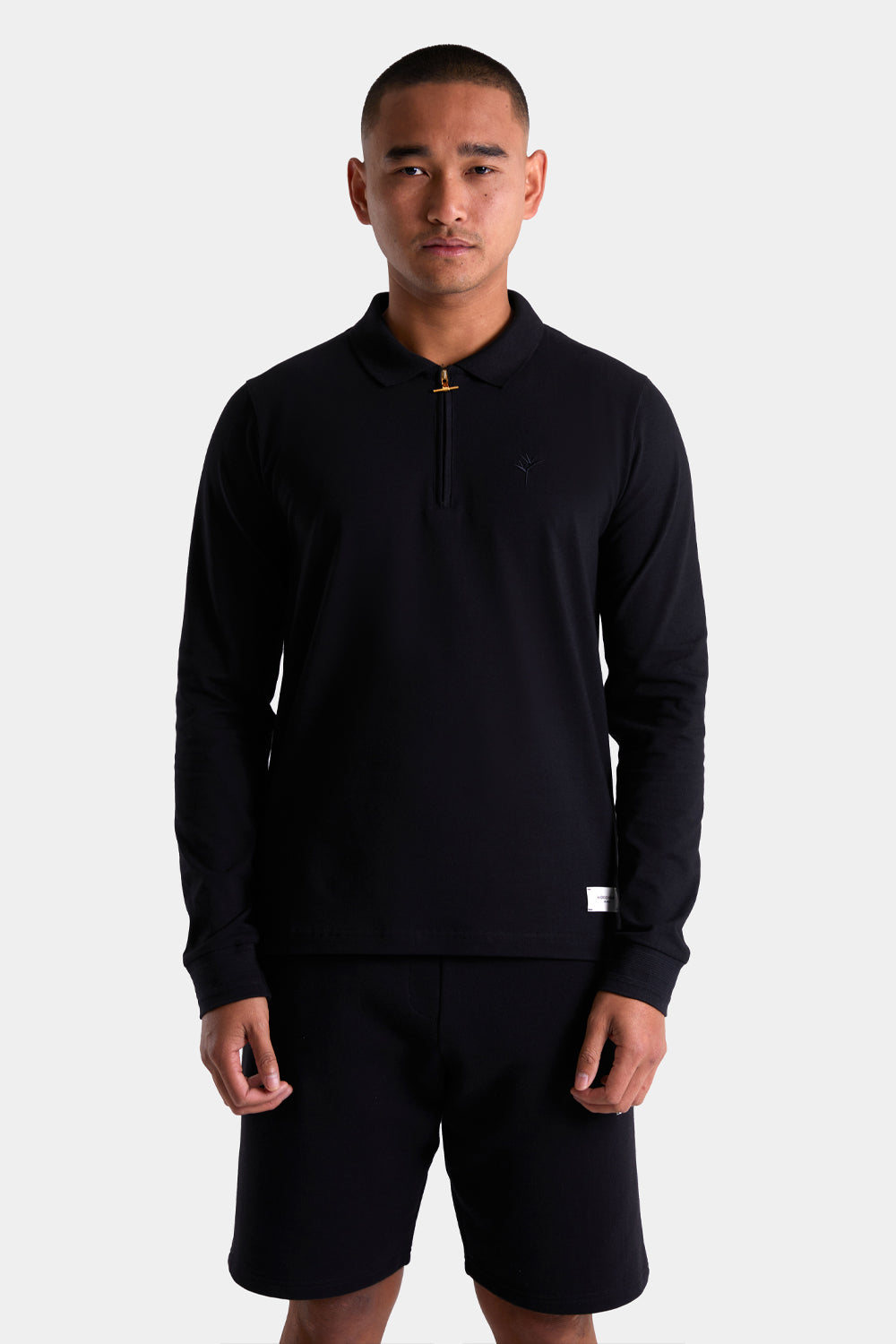 Buy the Android Homme Embroidered Long Sleeve Zip Polo Black at Intro. Spend £50 for free UK delivery. Official stockists. We ship worldwide.