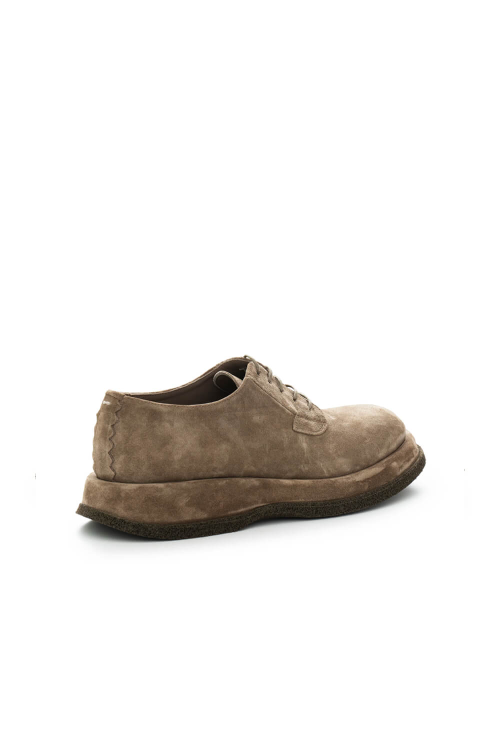 Chunky Suede Derby Shoe Dark Sand