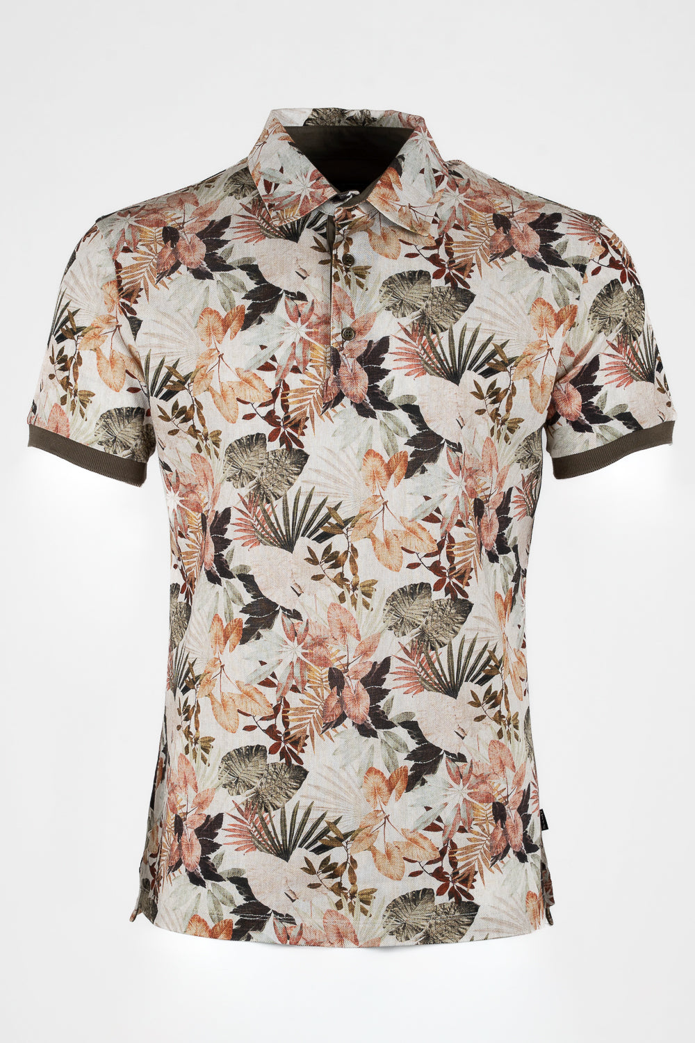 Floral Printed Italian Cotton T-Shirt Multicolour