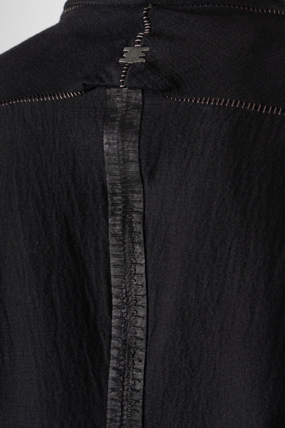 Gusset High Neck Zipper Jacket Black