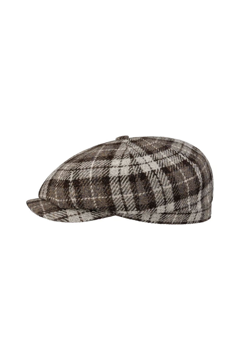 Hatteras Sustainable Harris Tweed Undyed Virgin Wool Hat Grey/Brown