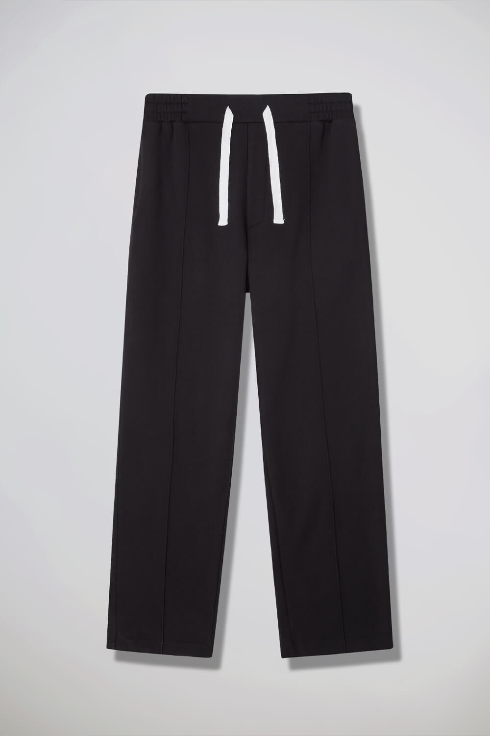 Heavy Cotton Relaxed Fit Jersey Trousers Black
