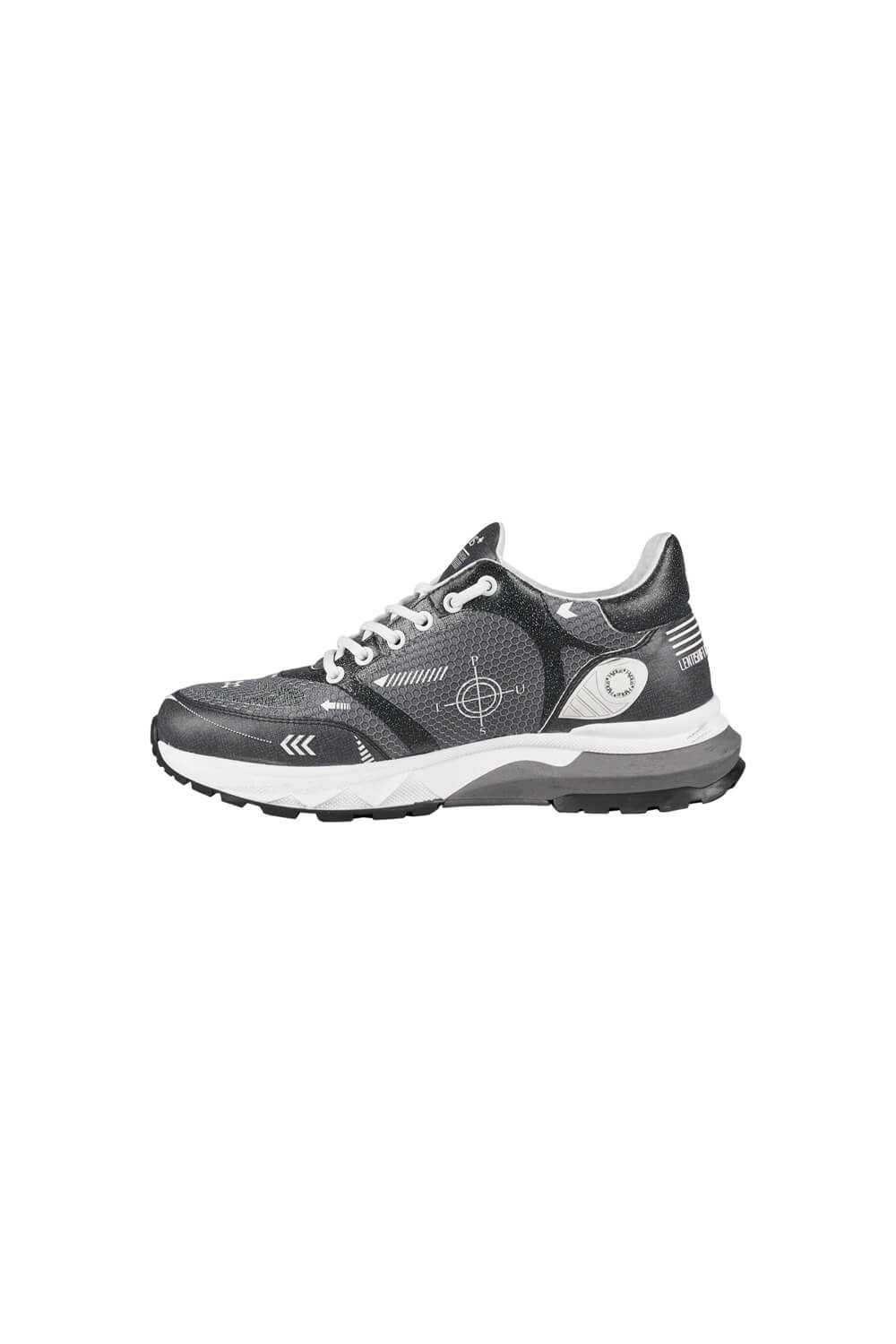 Hologram Tech Runner Charcoal/Khaki Green/White