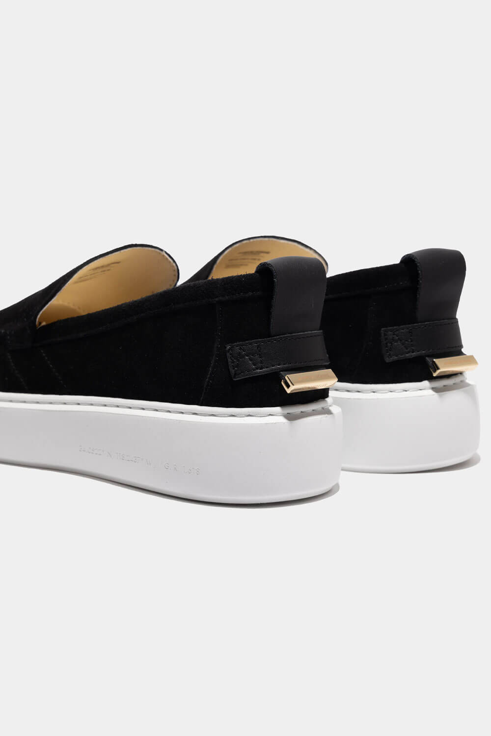 Oversized Loafer Suede Black
