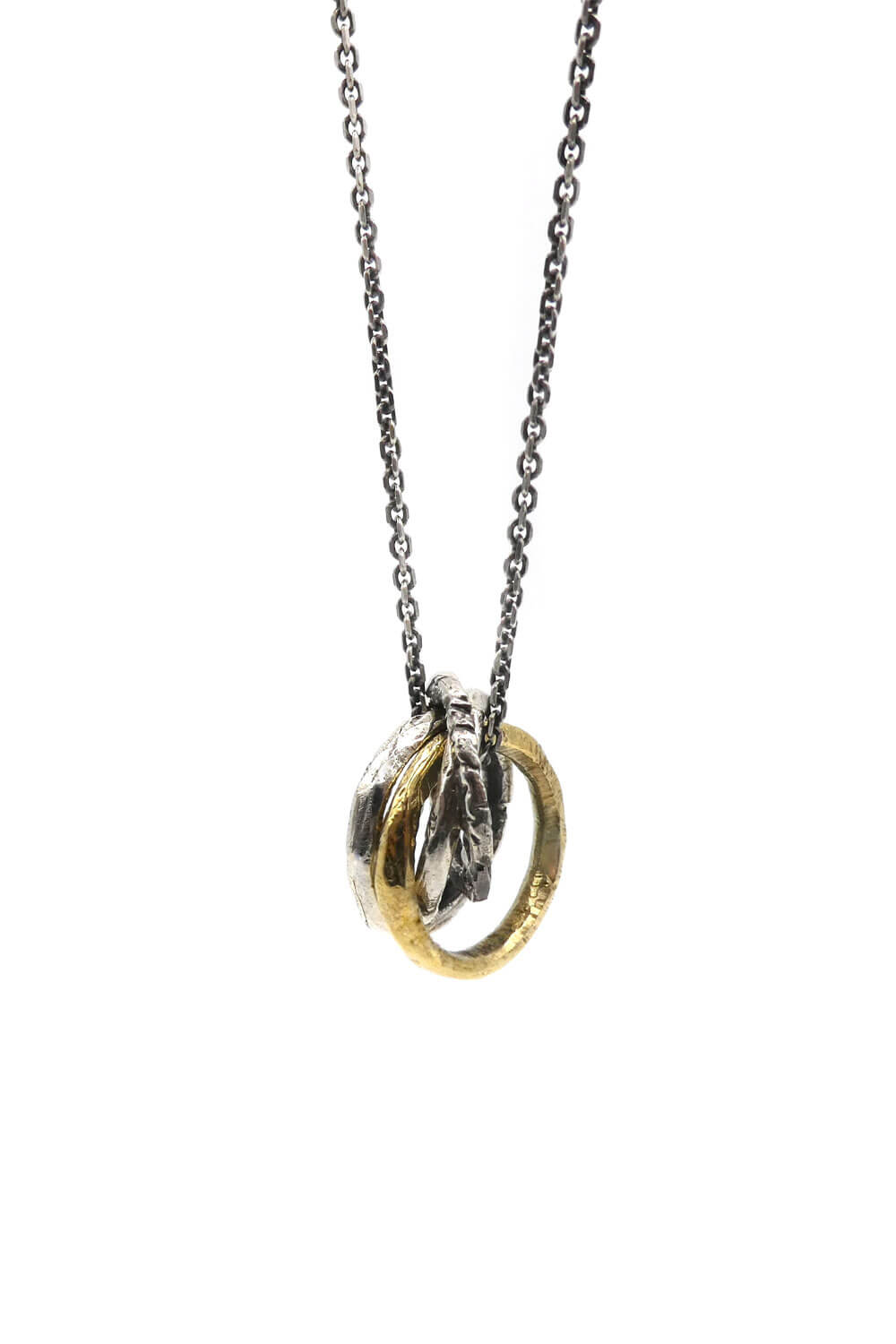 Infinity Necklace Silver W/ 9kt Gold Detail