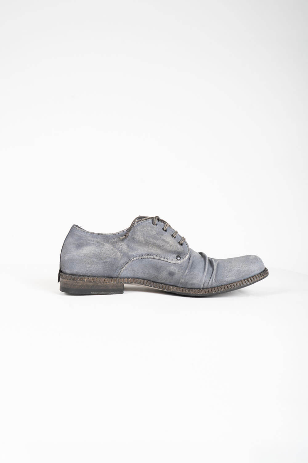 Italian Calf Brushed Effect Derby Shoe Grey