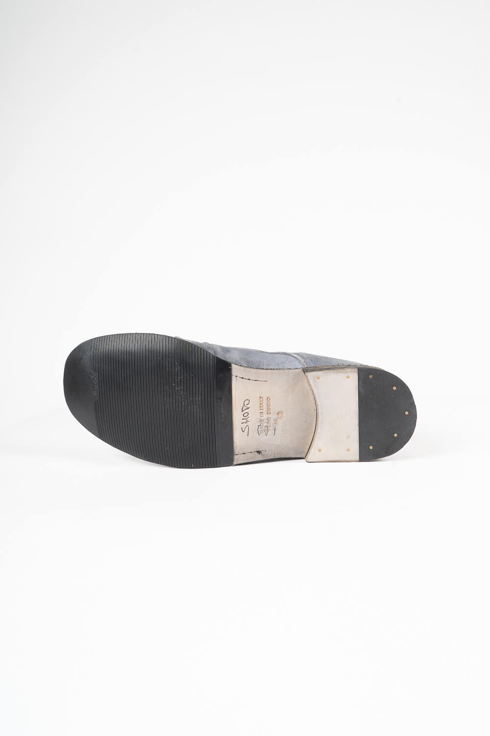 Italian Calf Brushed Effect Derby Shoe Grey