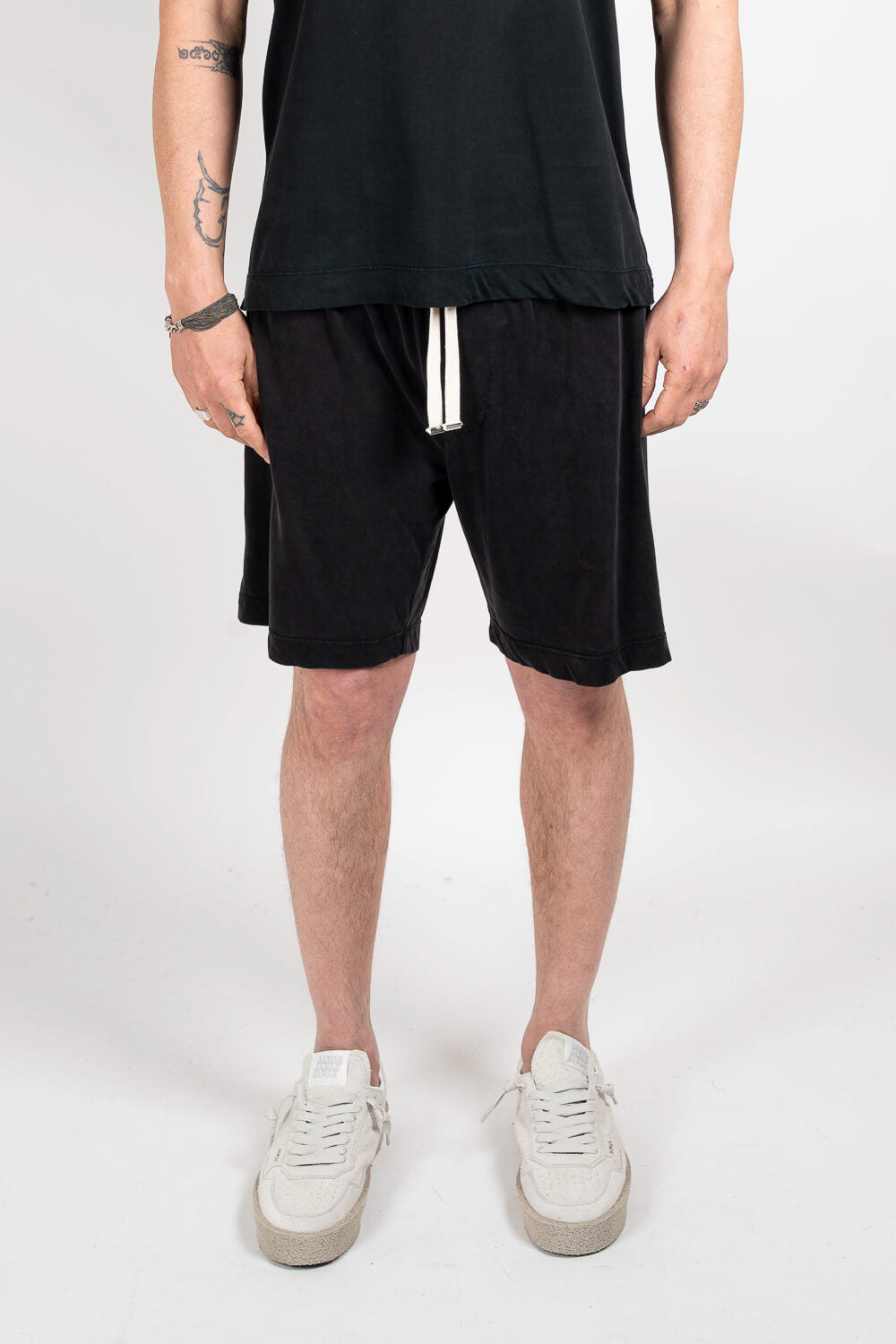 Italian Silk Shorts Black