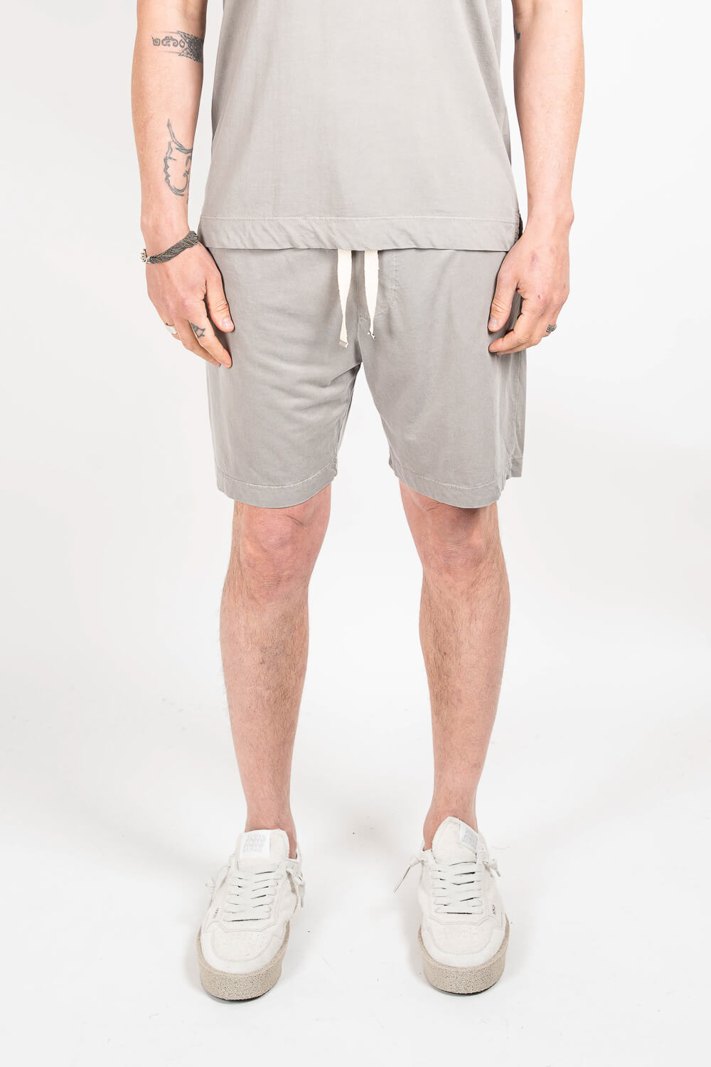Italian Silk Shorts Grey