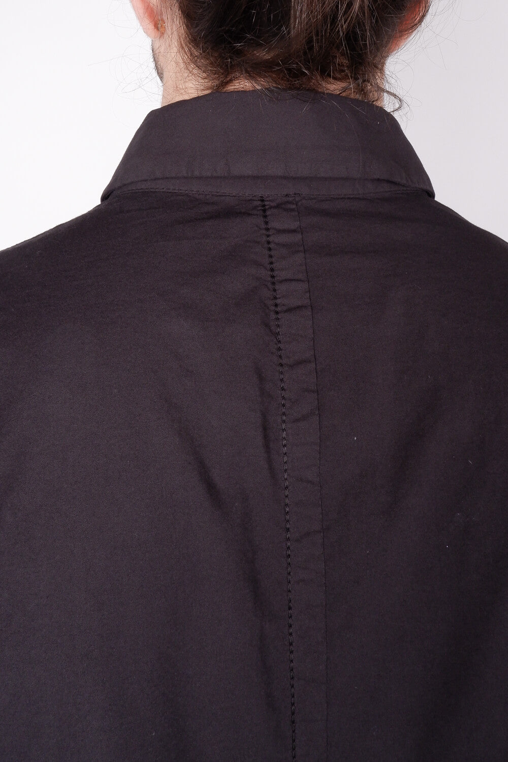 Italian Stretch Cotton Shirt Black