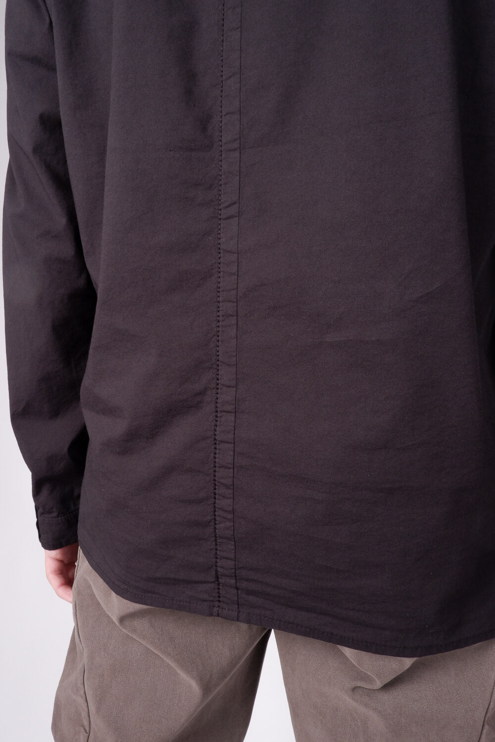 Italian Stretch Cotton Shirt Black