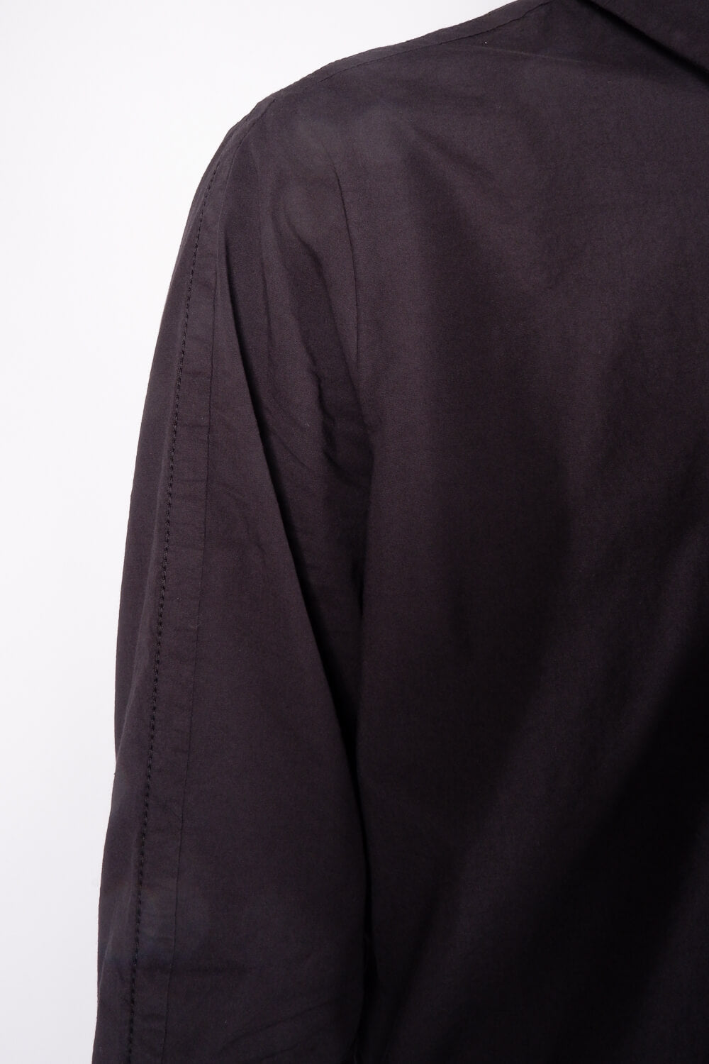 Italian Stretch Cotton Shirt Black
