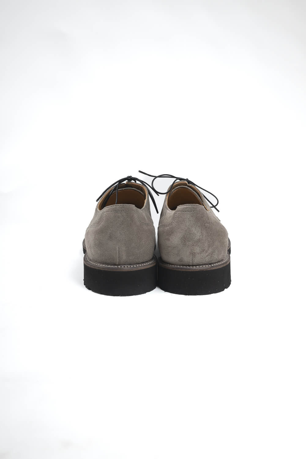 Italian Suede Lace Up Loafers Grey