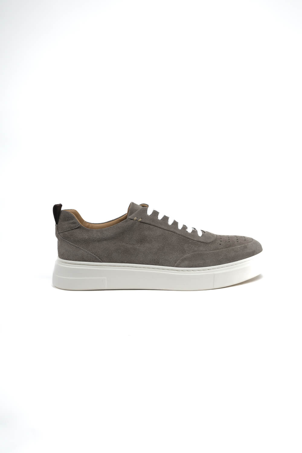Italian Suede Low Tops Sneaker Grey