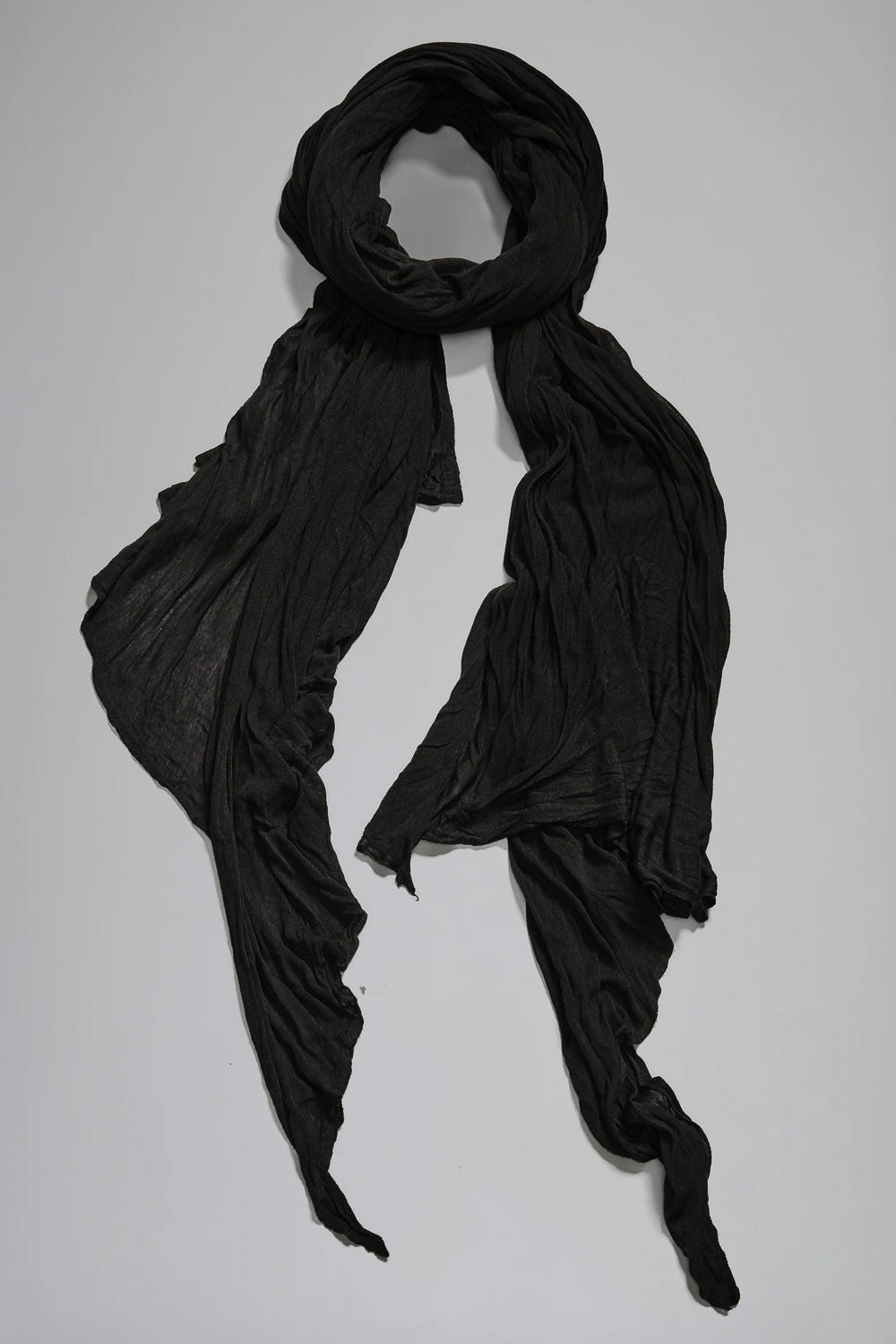 Italian Viscose Long Scarf Black