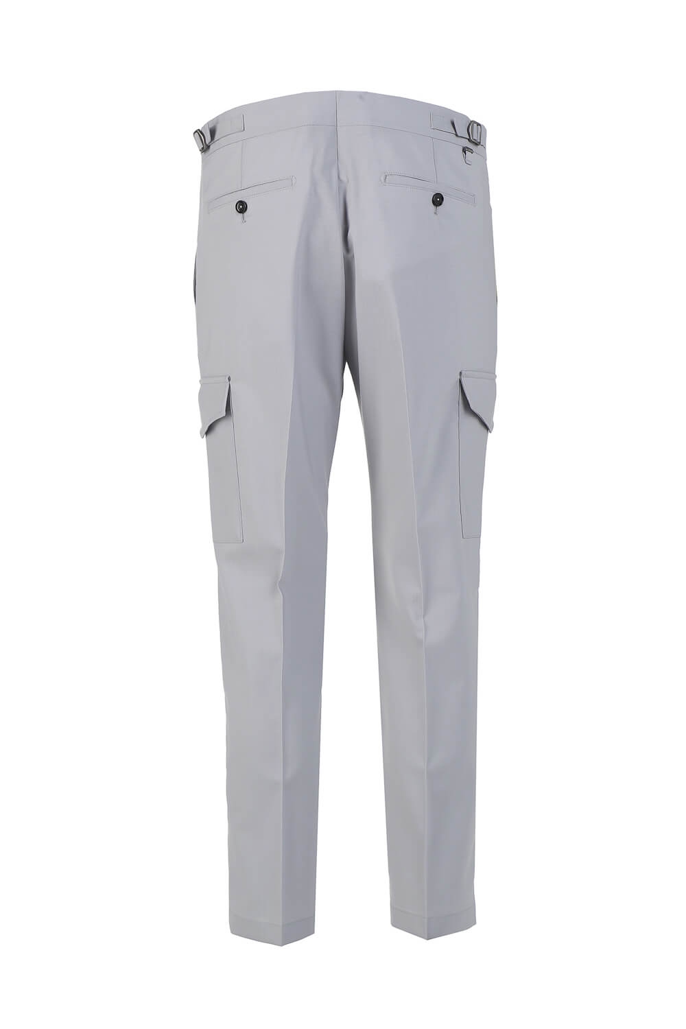Karl Drawstring Cargo Trousers Light Grey