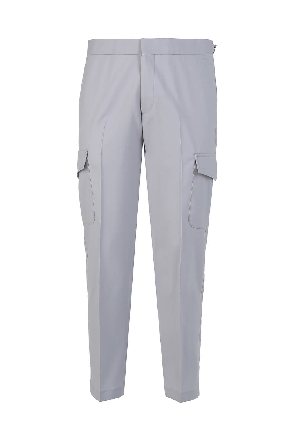 Karl Drawstring Cargo Trousers Light Grey