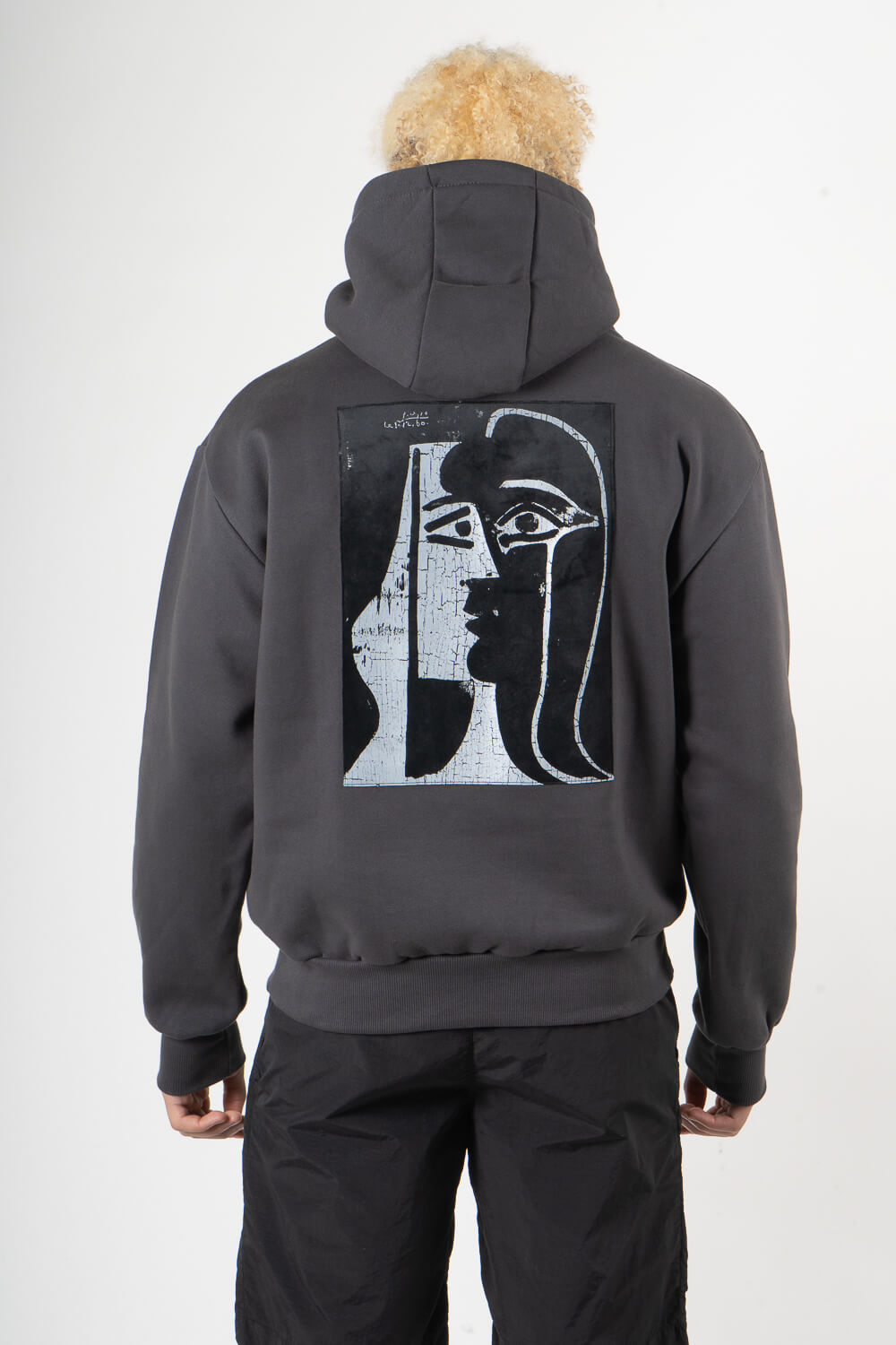 Kiss Picasso Hoodie Charcoal