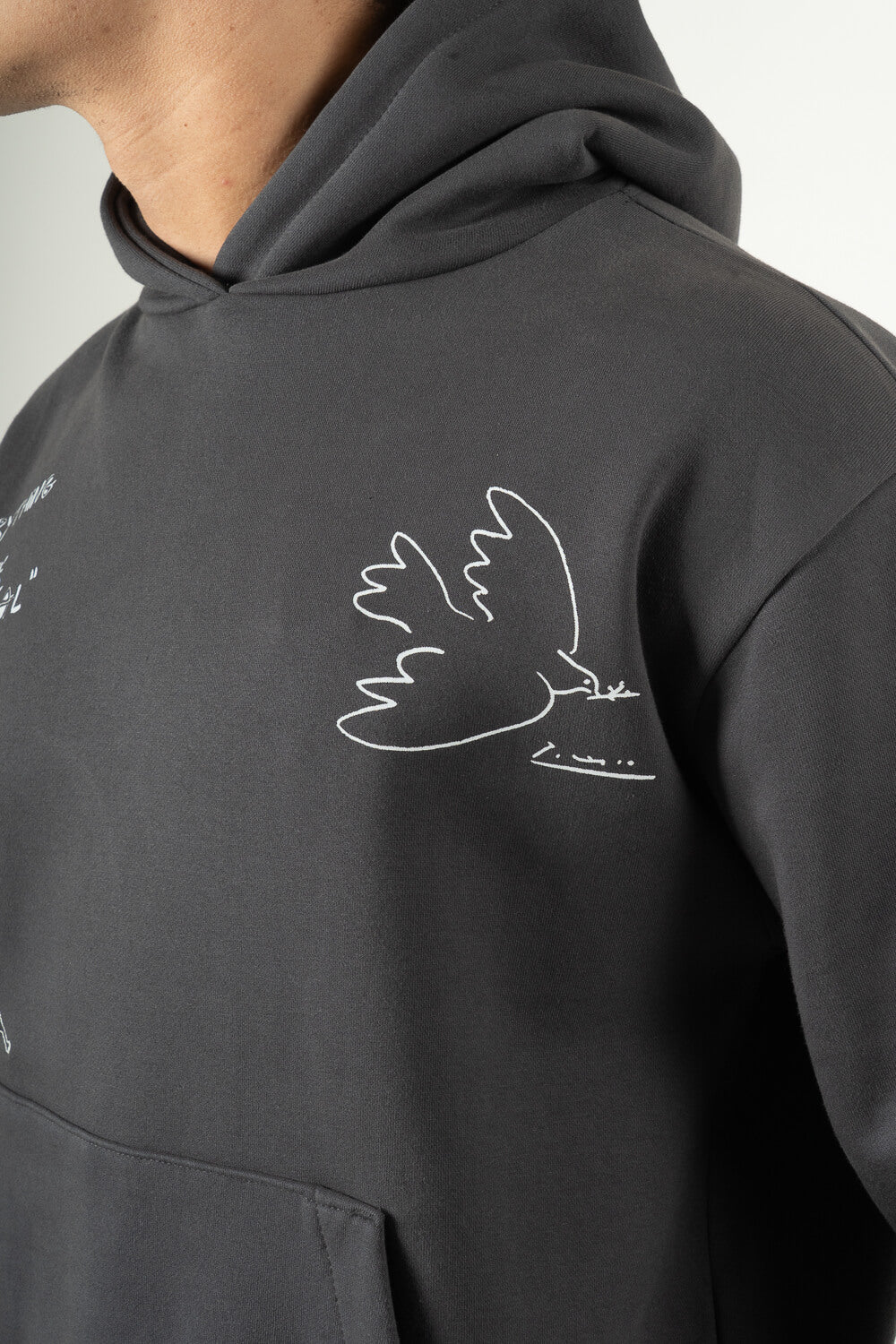 Kiss Picasso Hoodie Charcoal