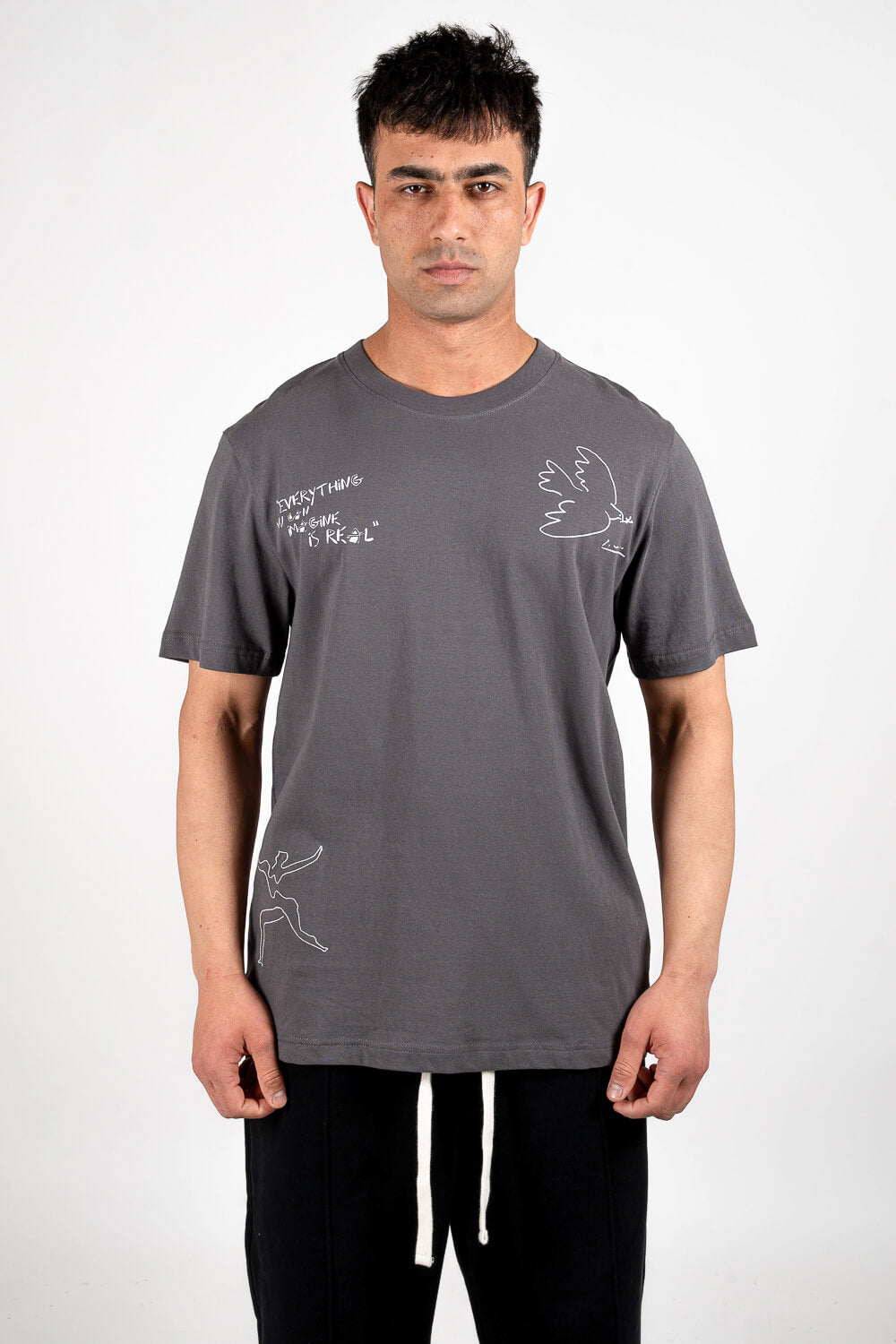 Kiss Picasso T-Shirt Grey