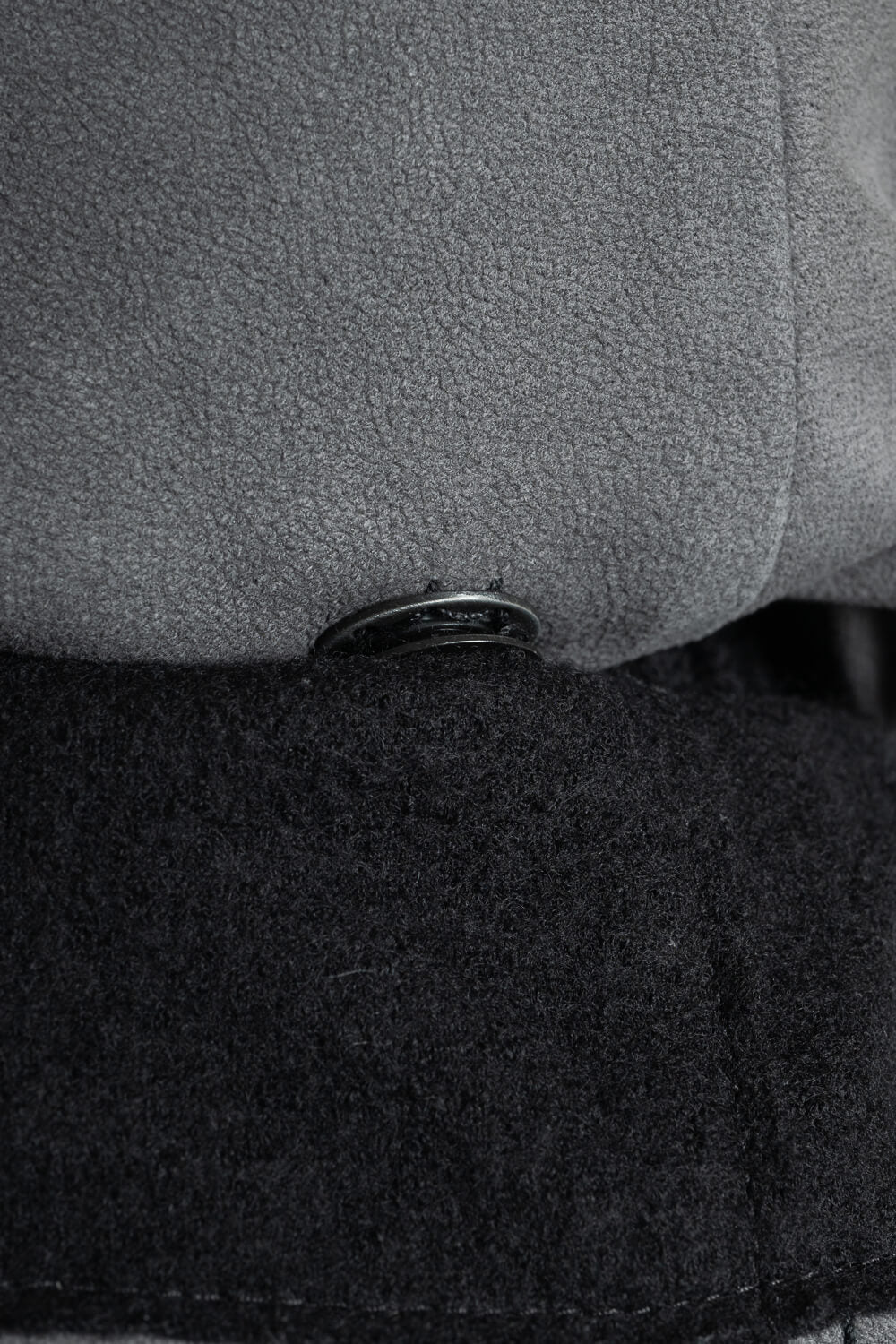 Lamb Leather W/ Wool Inserts Leather Parka Charcoal/Grey