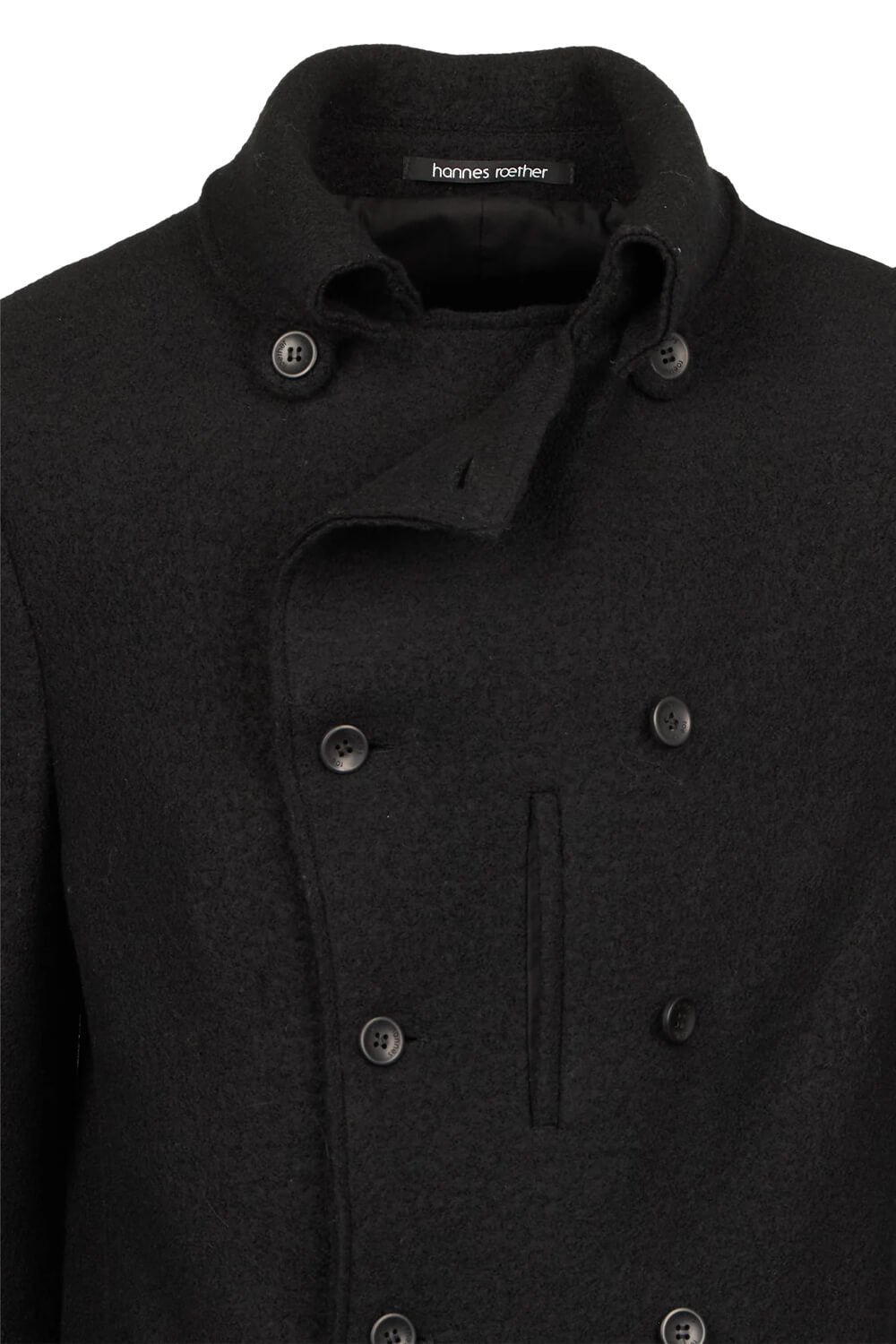 Lana Wool Long Coat Black