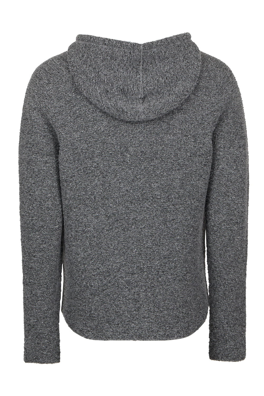 Lana Virgin Wool Zip-Up Hoodie Grey