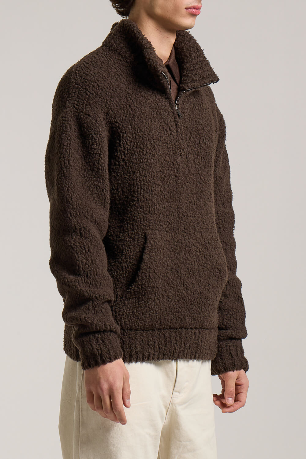 Lana Wool Teddie Sweater Brown
