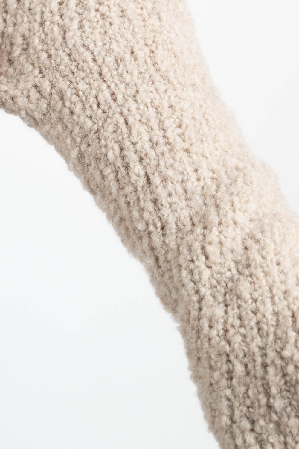 Lana Wool Textured Effect Sweater Beige