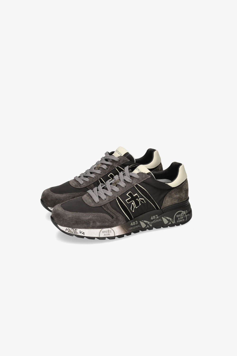 Lander Sneaker Black/Dark Brown/Beige