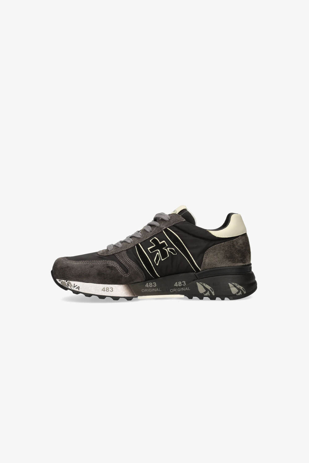 Lander Sneaker Black/Dark Brown/Beige