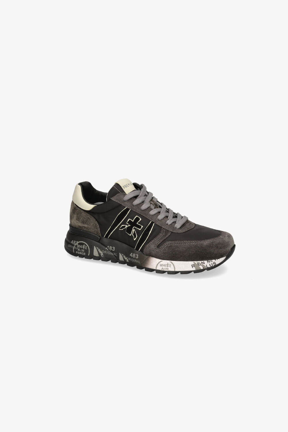Lander Sneaker Black/Dark Brown/Beige