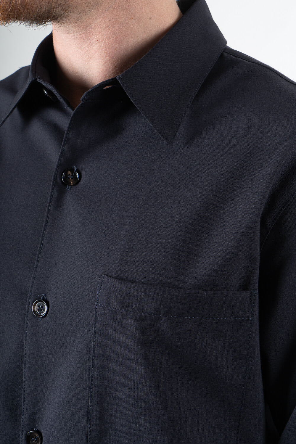 Leroy Pocket Detail Button-Up Shirt Navy