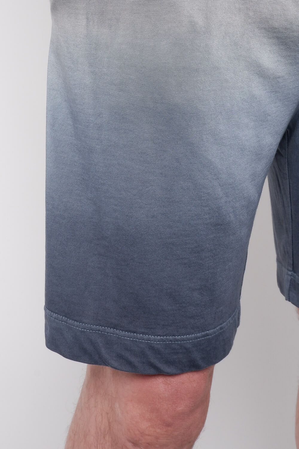 Cupro Faded Design Shorts Blue