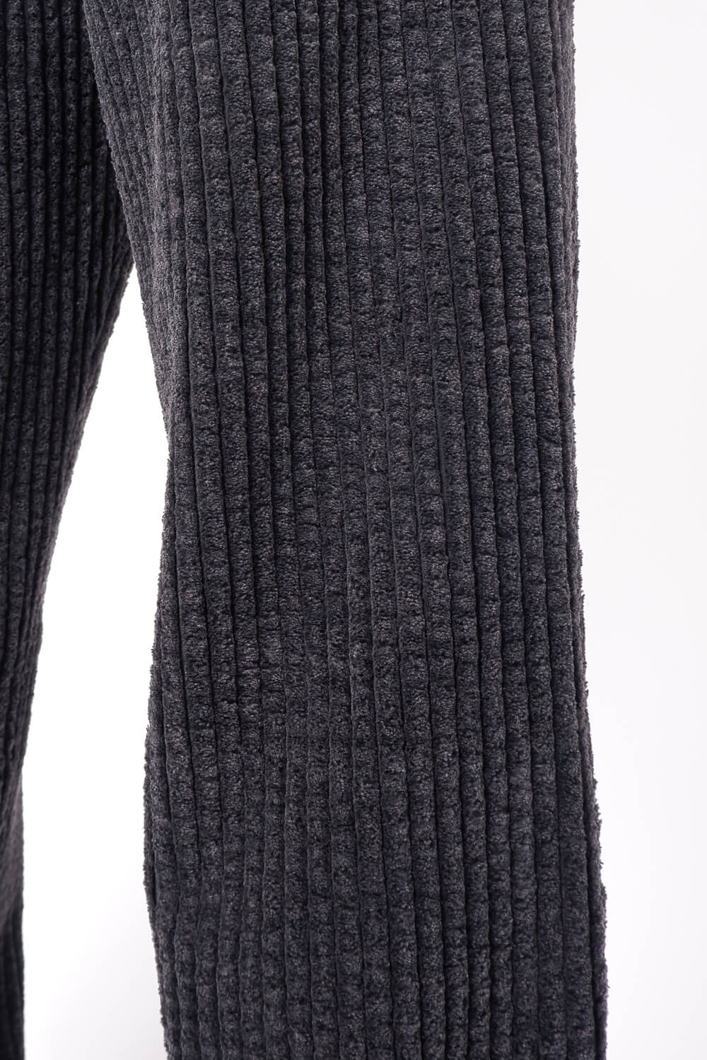 Loose-Fit Corduroy Trouser Charcoal