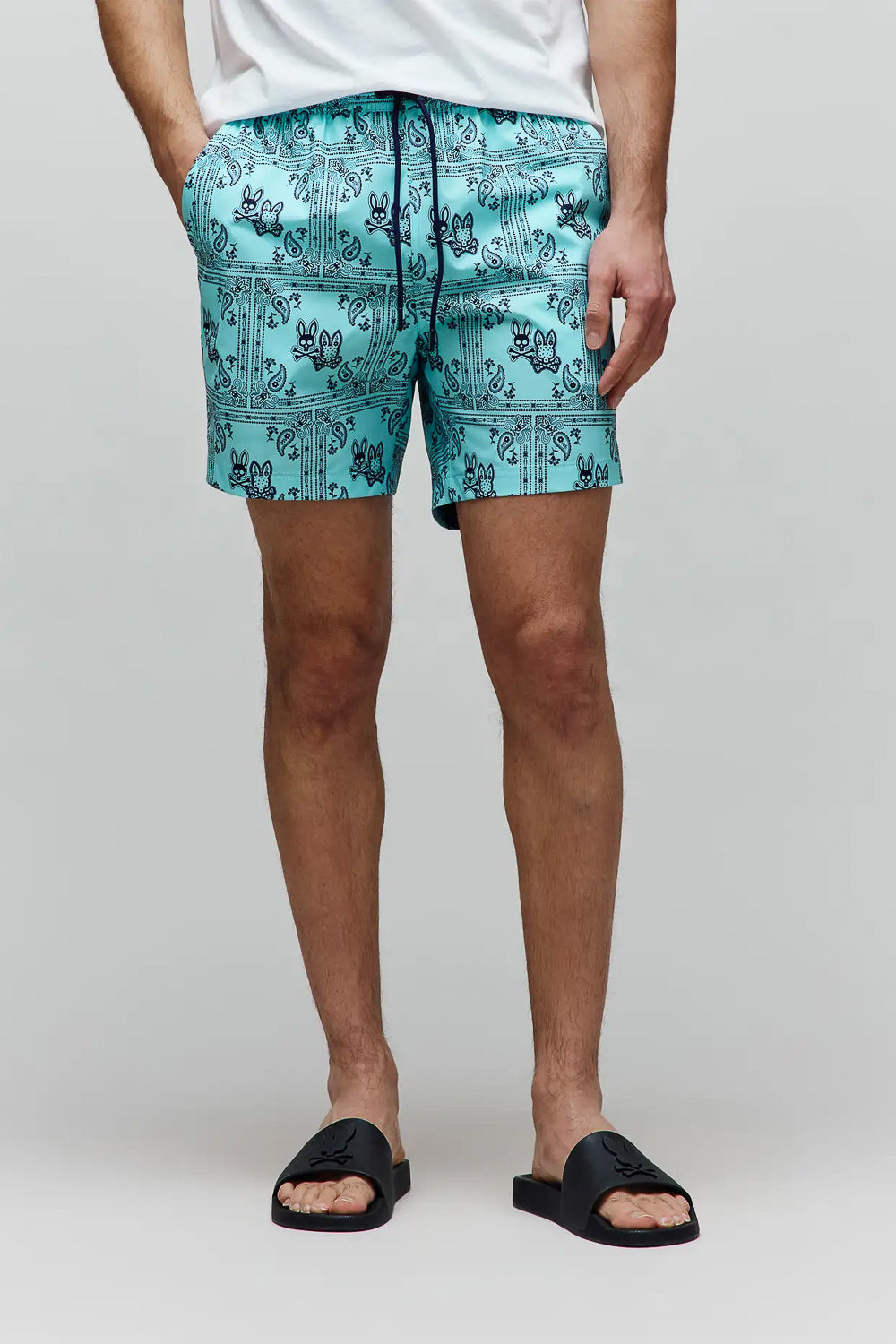 Luke All Over Print Swimshorts Turquoise