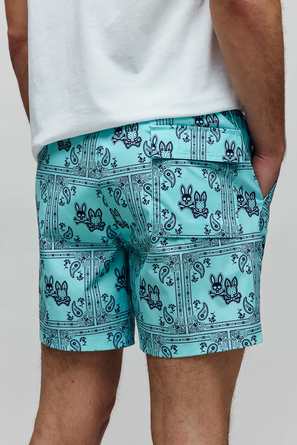 Luke All Over Print Swimshorts Turquoise