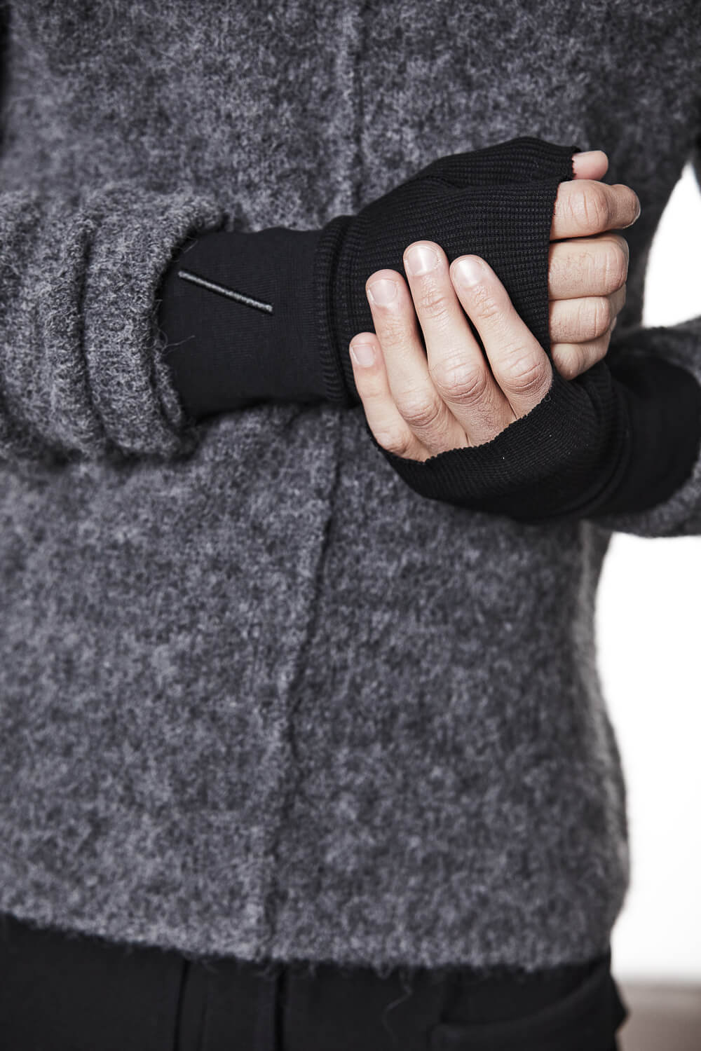 M52 Ribbed Cotton Gloves Black