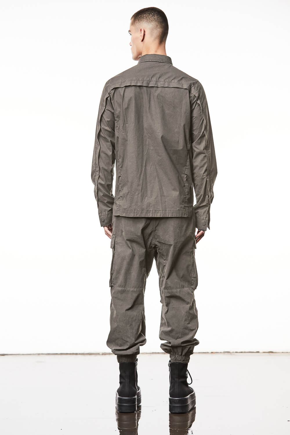 M H 170 Patch Pocket Detail Shirt Grey