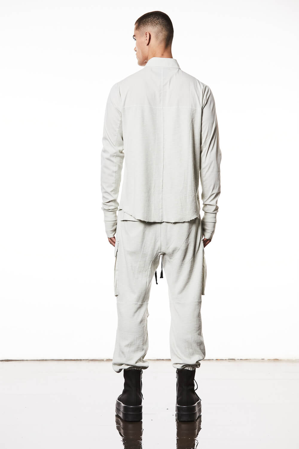 M H 171 Double-Faced Cotton Shirt Off White