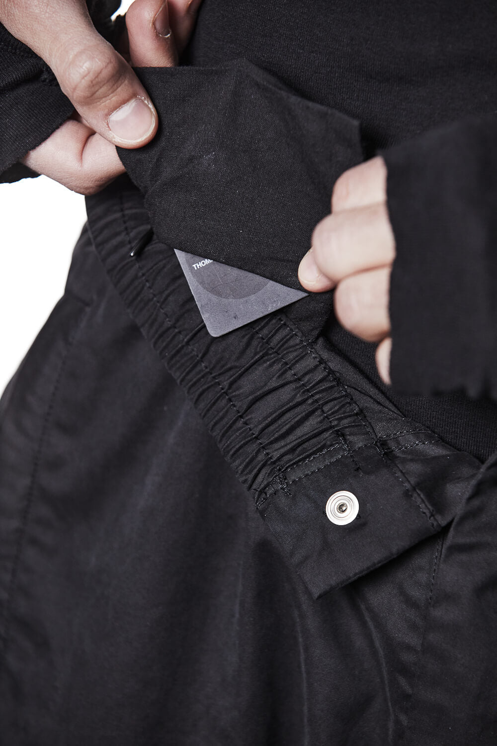 M P 15 Belt Detail Cargo Pants Black