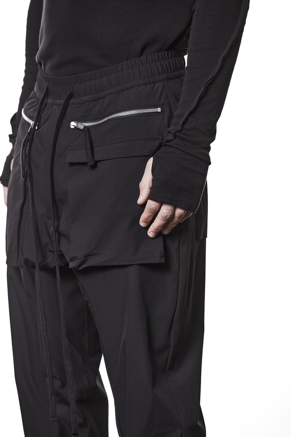M P 27 Woven Cargo Trousers Black