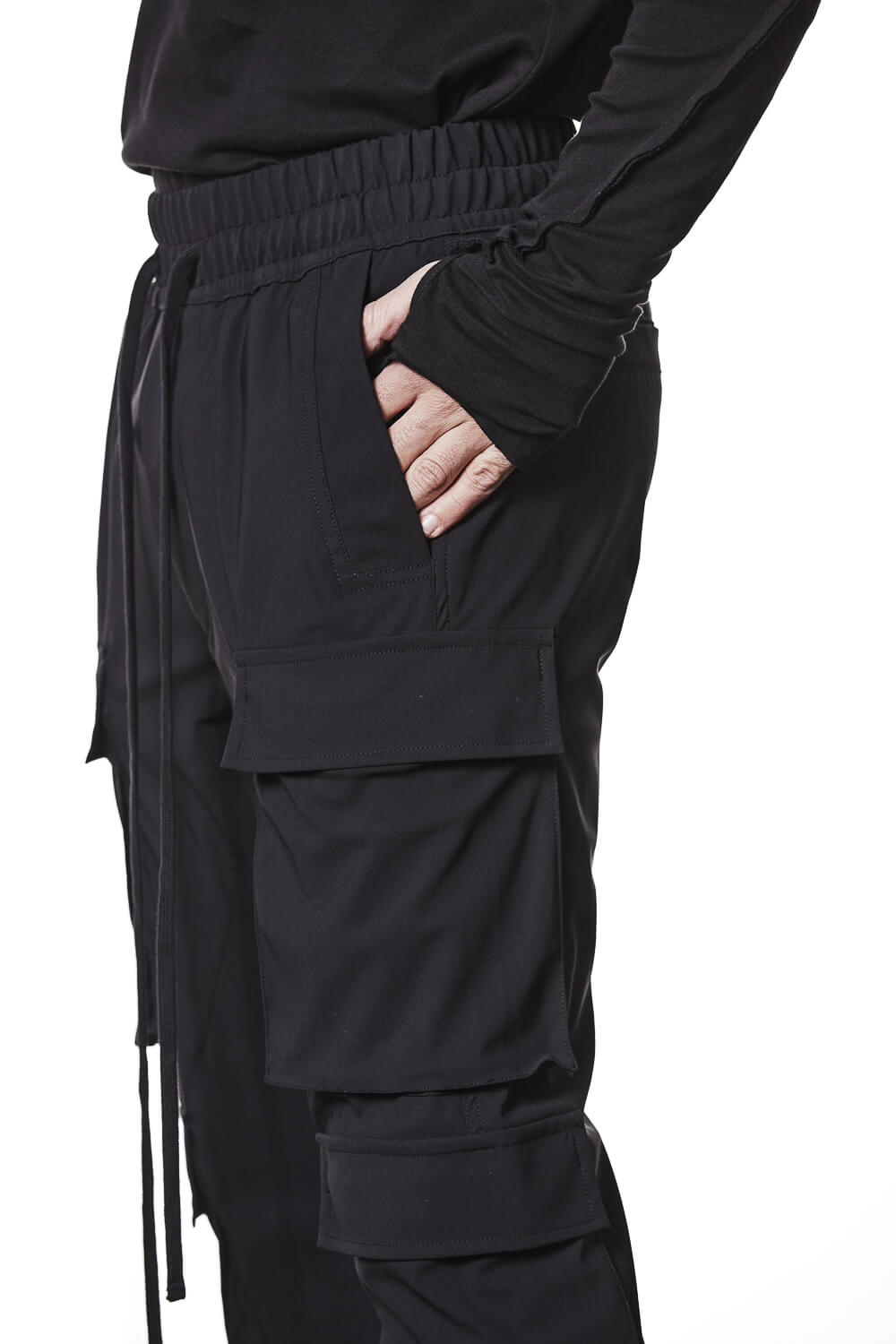 M P 31 Slim Fit Cargo Pants Black