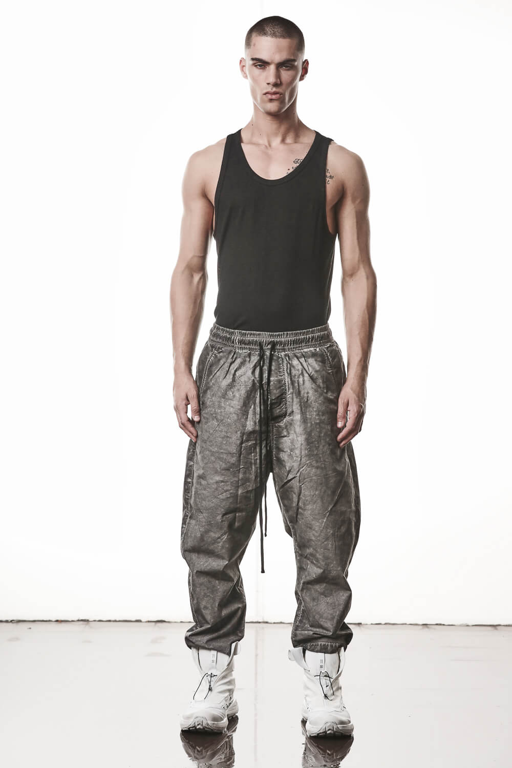 M P 38 Organic Cotton Trousers Grey