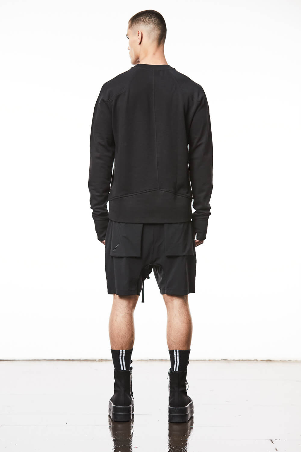 M S 182 Round Neck Sweatshirt Black