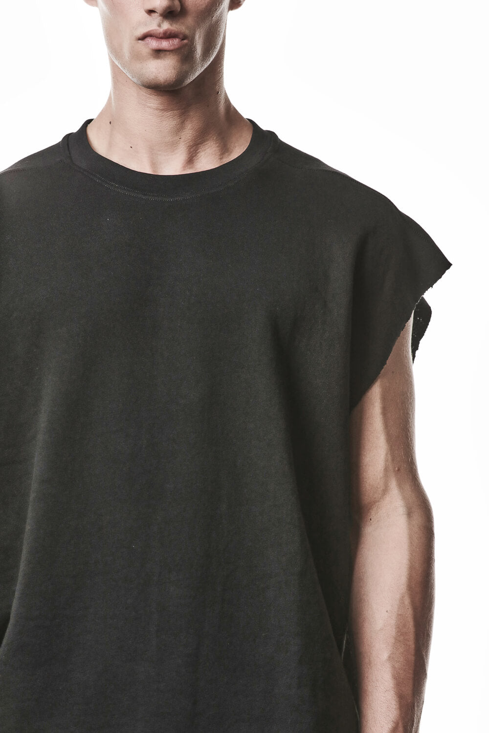 M S 190 Sleeveless Sweatshirt Black