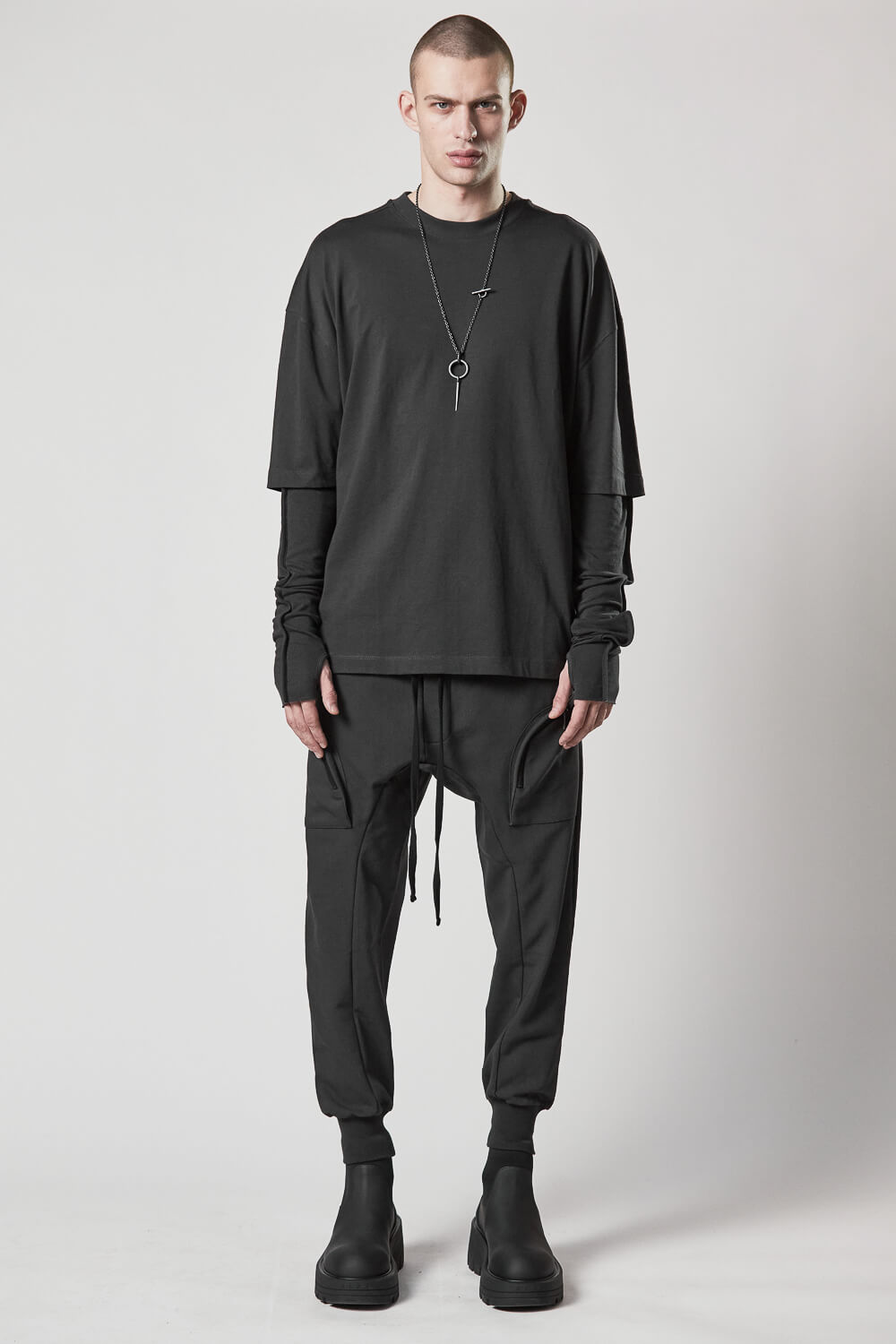 M ST 460 Woven Cargo Pants Grey