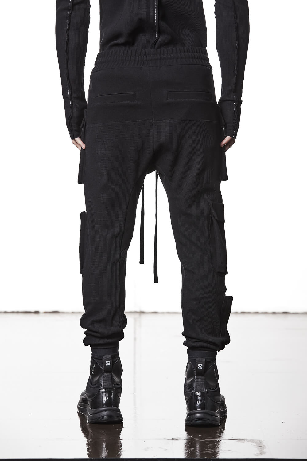 M ST 502 Cotton Cargo Pants Black